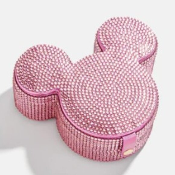 BAUBLE BAR X DISNEY Bejeweled Mickey Mouse Travel Jewelry Case in Pink - Picture 1 of 6